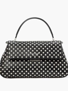 NWT Kate Spade Grace Dot Fine Leather Top Handle Bag